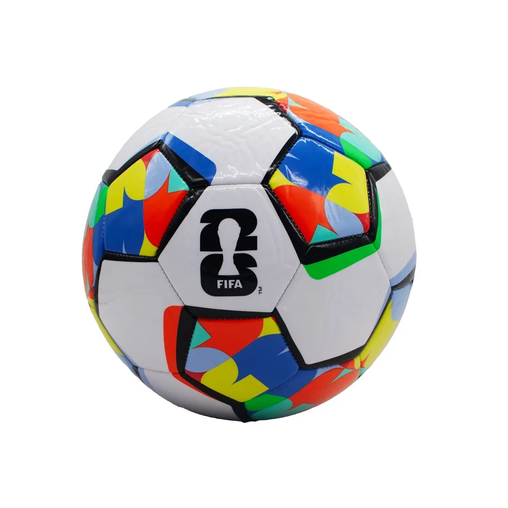 [FFPFEI001WTO5] Pelota de Futbol FIFA Mundial Copa 2026 _ LICENCIA FIFA® (Blanco-turquesa-Naranja,  N°5).webp
