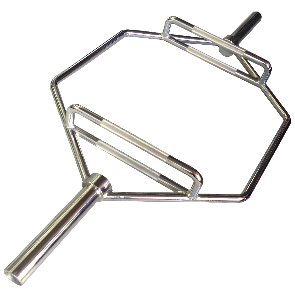 BARRA OLÍMPICA HEXAGONAL CON TOPES
