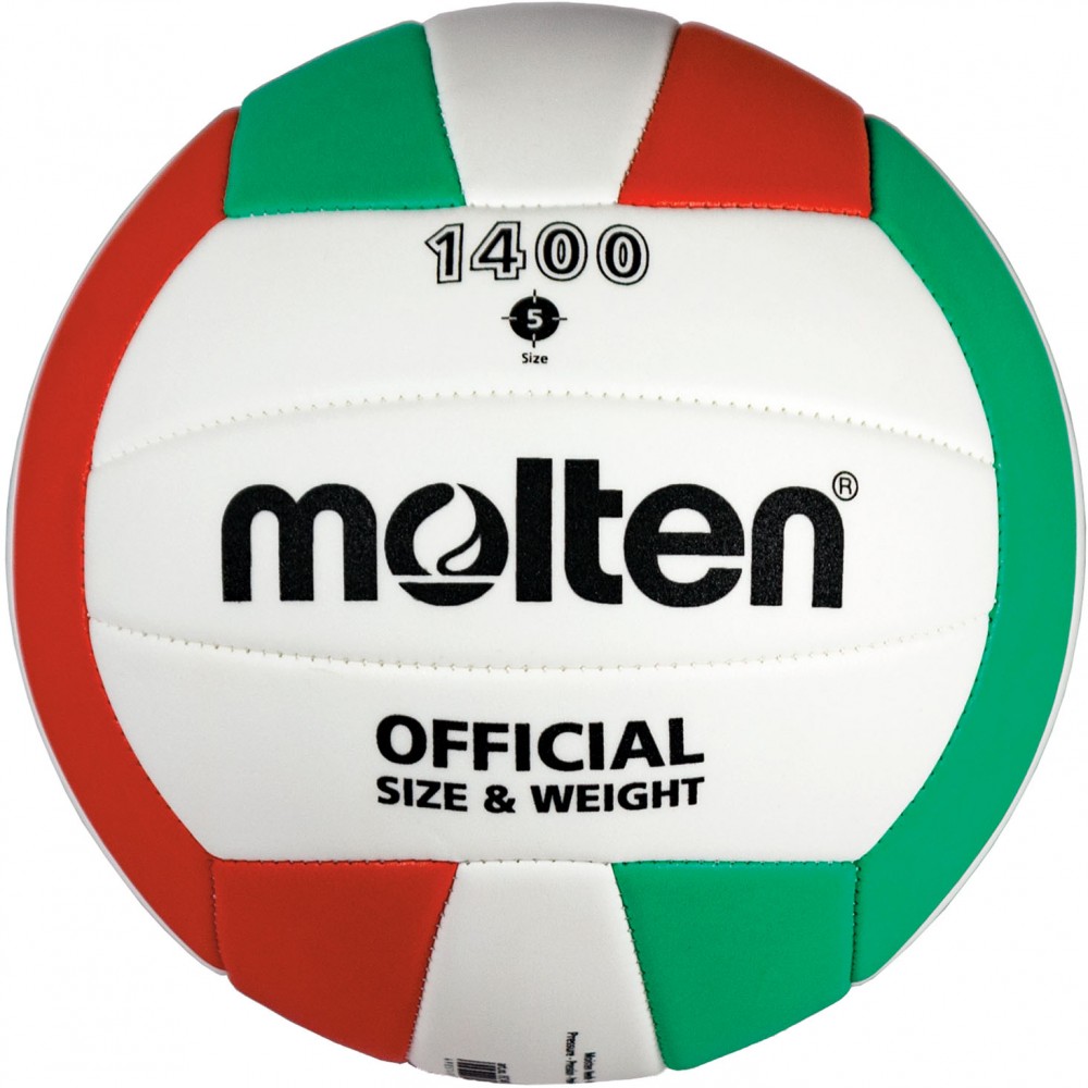 Molten Volleyball Trainingsball WeiB/Grün/Rot Gr. 5