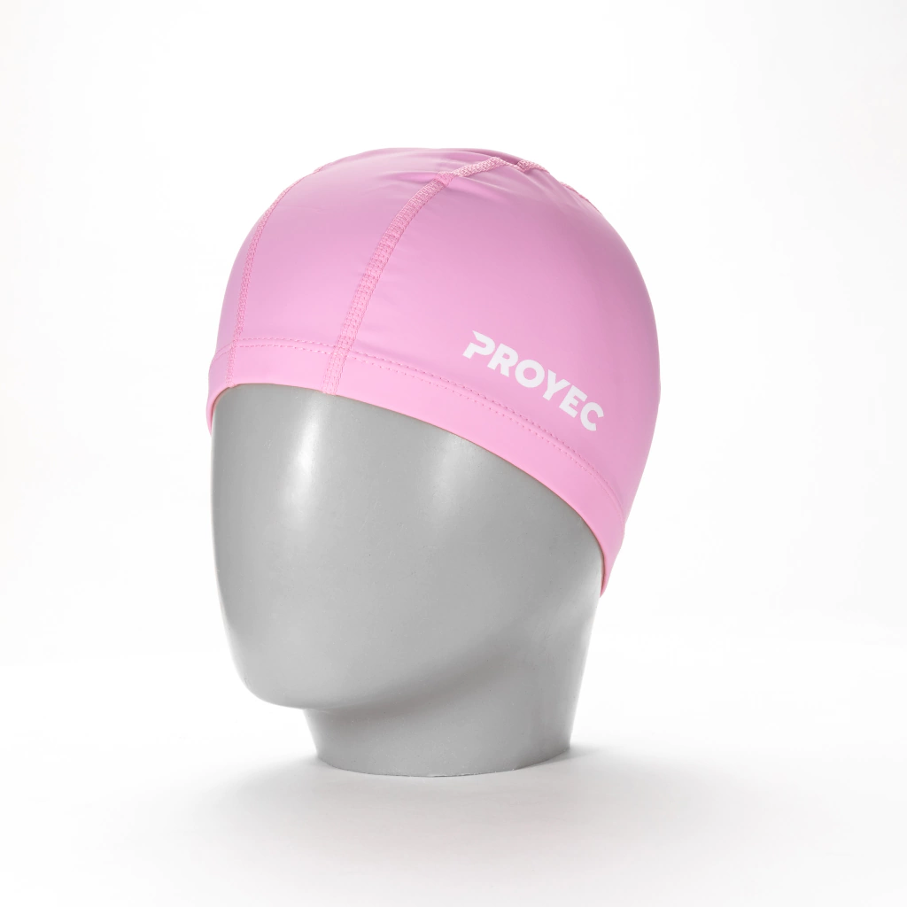 [401] Gorro de Natacion PU Adulto PROYEC  (ROSA)