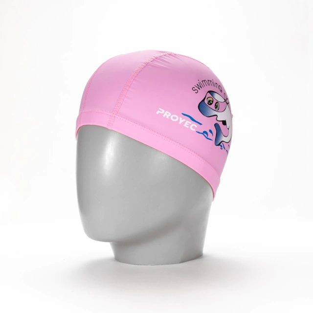 [402] Gorra Natacion Junior - PU - Proyec (ROSA)