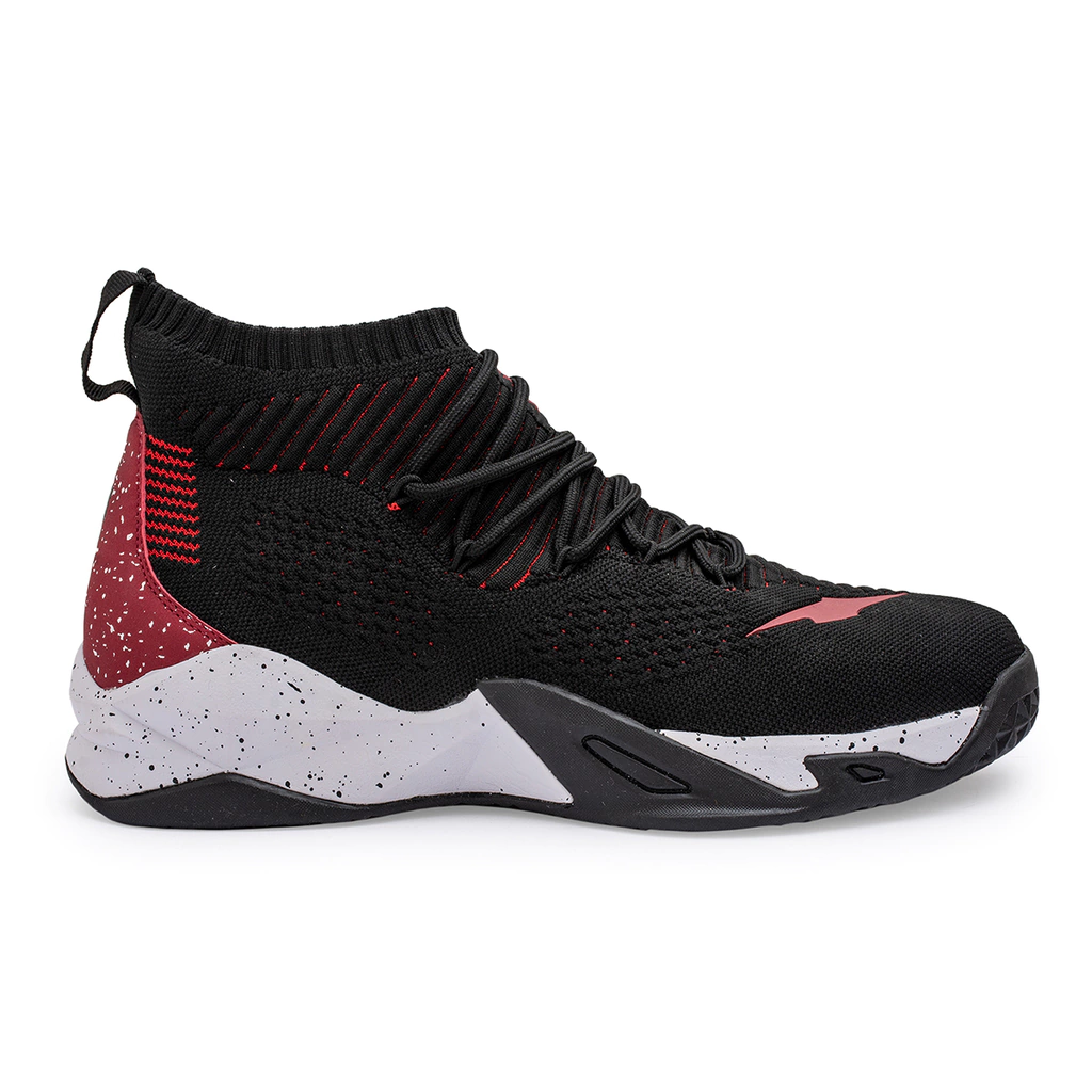 ZAPATILLA AVIA DE BASQUET ATTACK FLYKNIT SLIPON (LIMA/NEGRO)