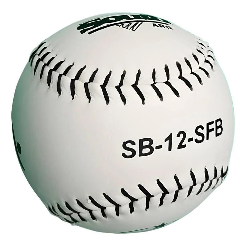PELOTA DE SOFTBOL 12 COSTURA NEGRA - MULTIPROPOSITO
