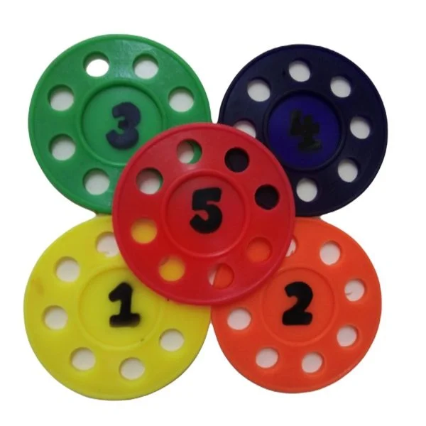 DISCOS SUMERGIBLES X 5 NUMERADOS