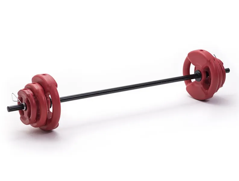 KIT BODY PUM 17 KG - BARRA C/TOPES, 2 DISCOS DE 1KG, 2 DE 2½ KG Y 2 DE 5 KG