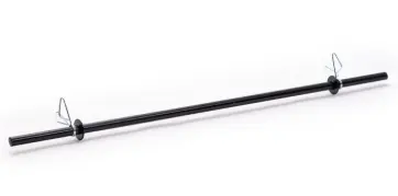 BARRA HUECA NEGRA CON TOPES