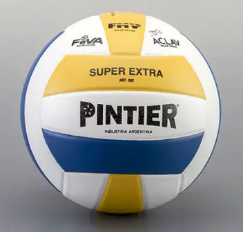PELOTA DE VOLEY 18 GAJOS VULCANIZADO TRICOLOR OFICIAL - PINTIER -