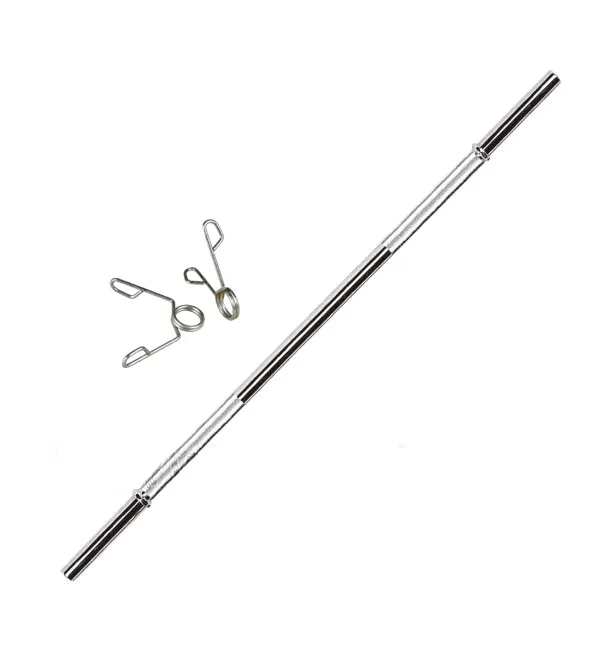 [BAR-T170] BARRA CROMADA MACIZA DE 1,70 CON TOPES TIJERA