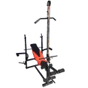 BANCO DE PECHO REGULABLE 4 Posiciones CON SCOTT, DORSALERA Y ACCESORIO PARA PIERNAS