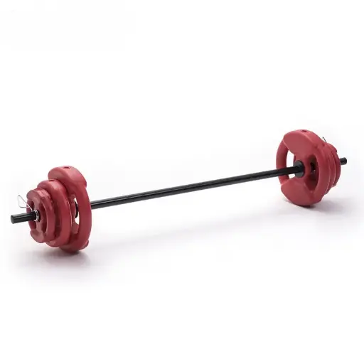 [1056BP] EQUIPO COMPLETO DE BODY 17 KGS - BARRA C/TOPES, 2 DISCOS DE 1KG, 2 DE 2½ KG Y 2 DE 5 KG.